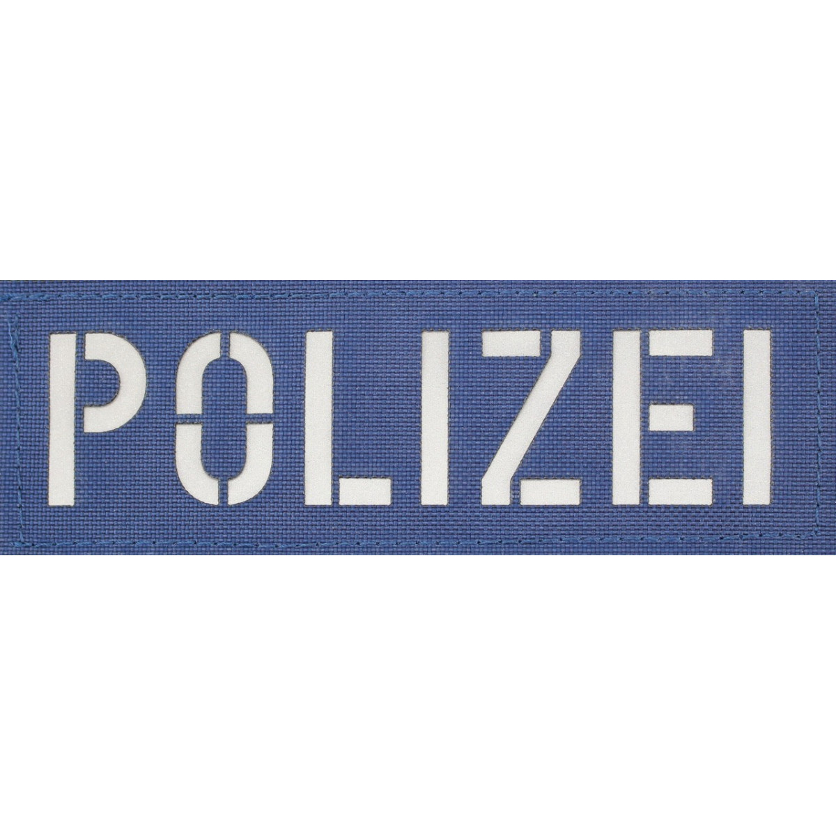 Großes Patch mit der Aufschrift Polizei