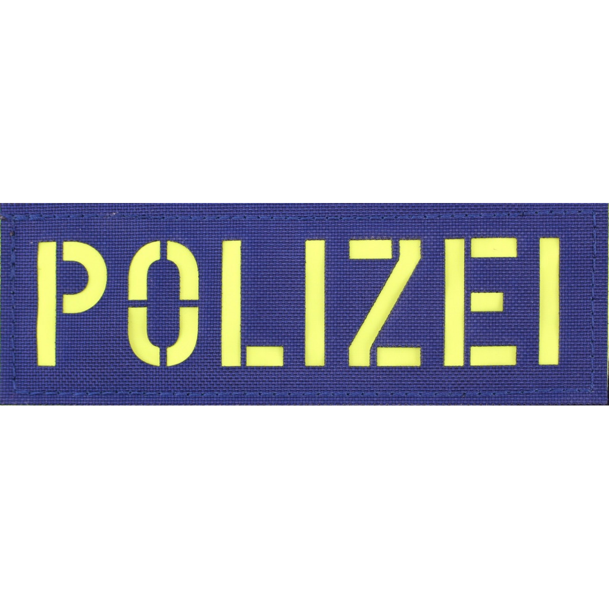 Großes Patch mit der Aufschrift Polizei