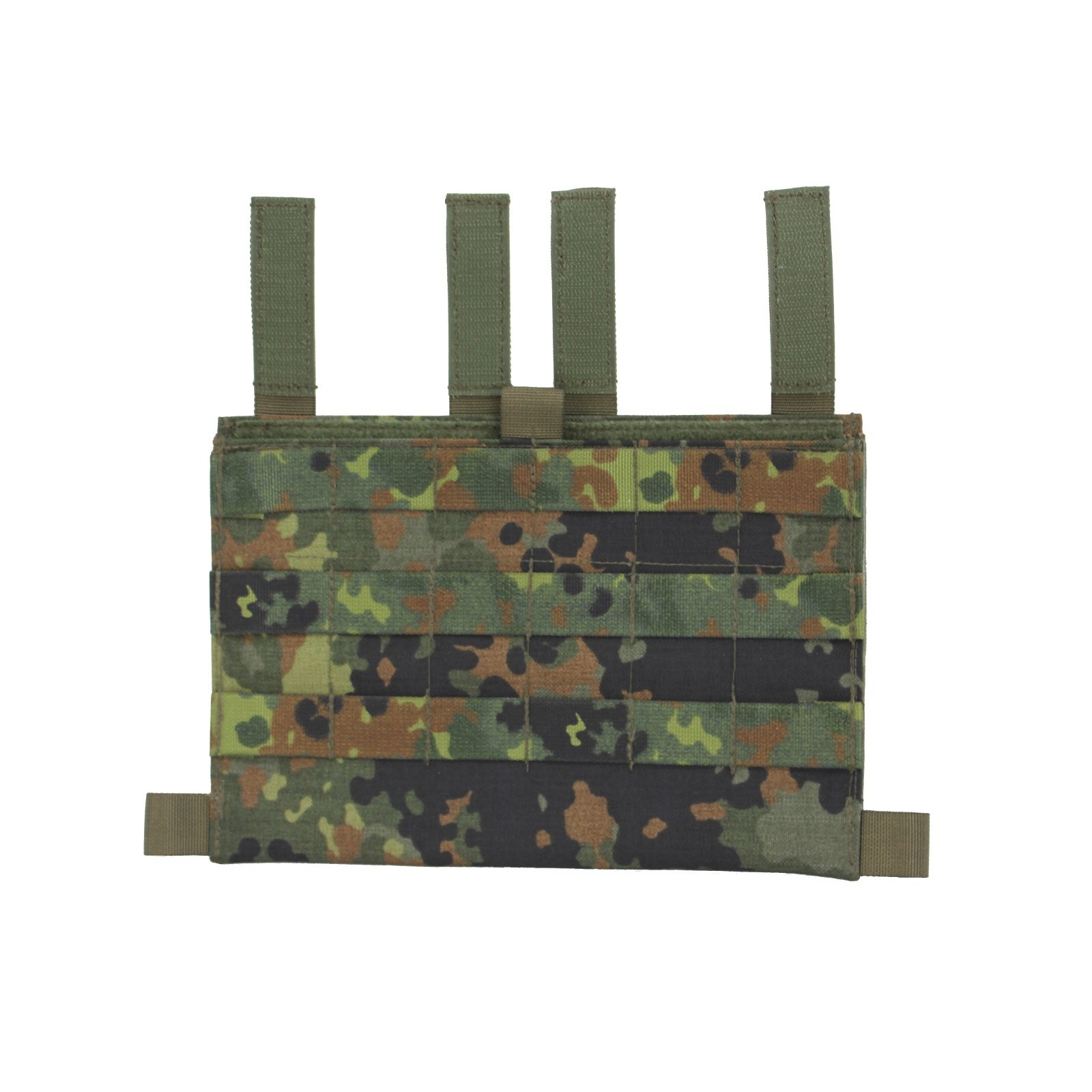 Molle Erweiterung plus Einschubfach für Klettmagazine mit der Kangaroo Flap für den Plattenträger Vulcan II