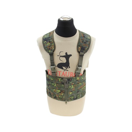 Arnés pectoral modular con parte delantera dividida y sistema MOLLE | Zentauron