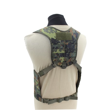 Arnés pectoral modular con parte delantera dividida y sistema MOLLE | Zentauron