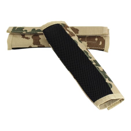Plate carrier shoulder pads padded with Velcro closure