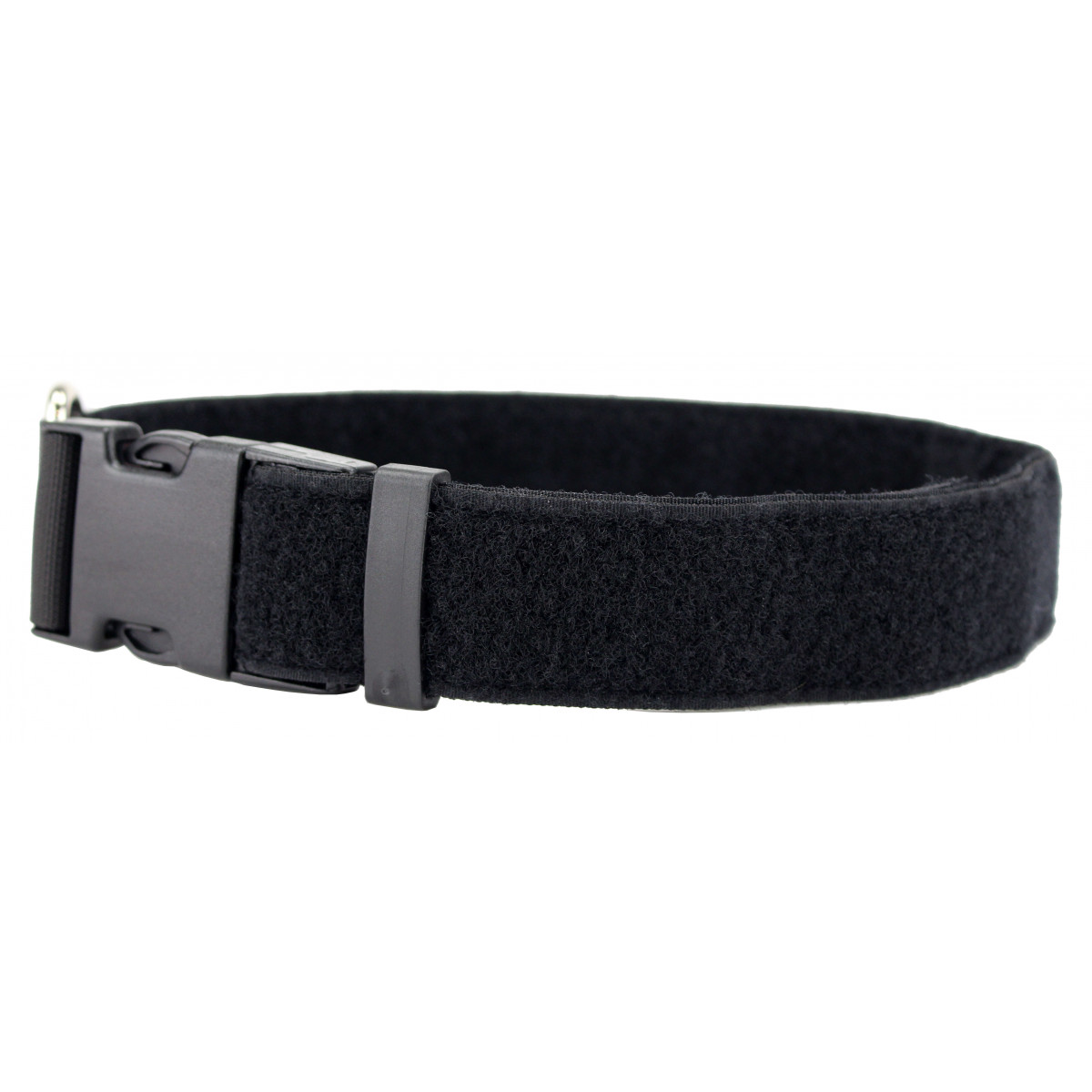 Halsband komplett aus Klett Schwarz 4cm