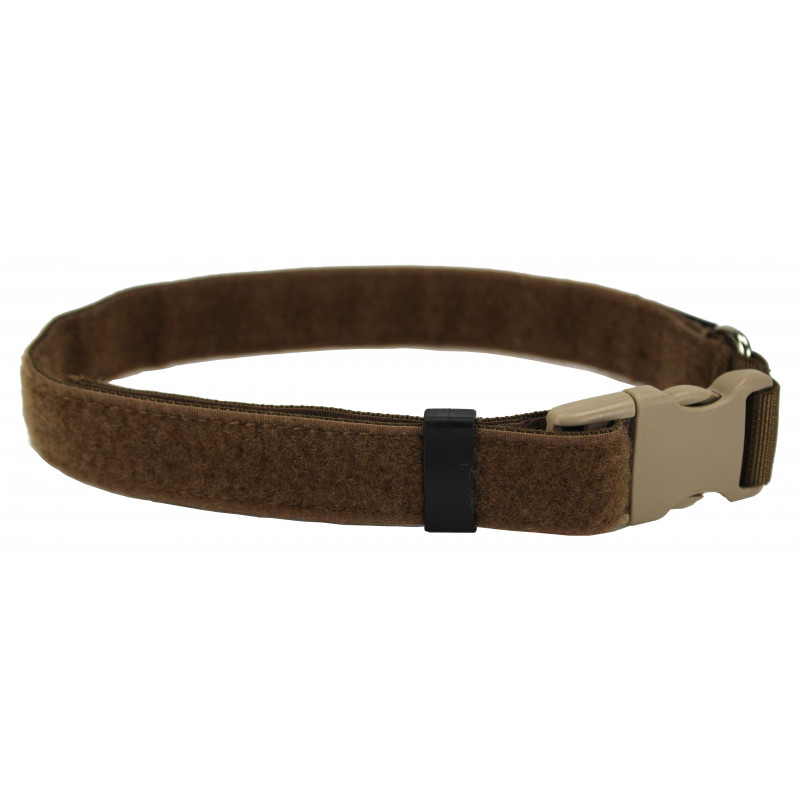 Halsband komplett aus Klett Coyote 2,5cm