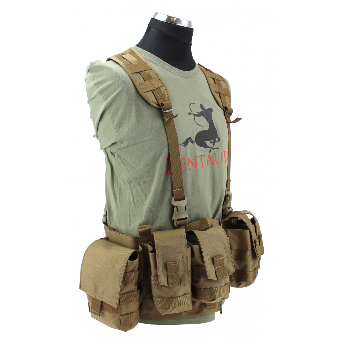 Splitt Chest Rig inklusive Magazin und Mehrzwecktaschen Coyote 3441