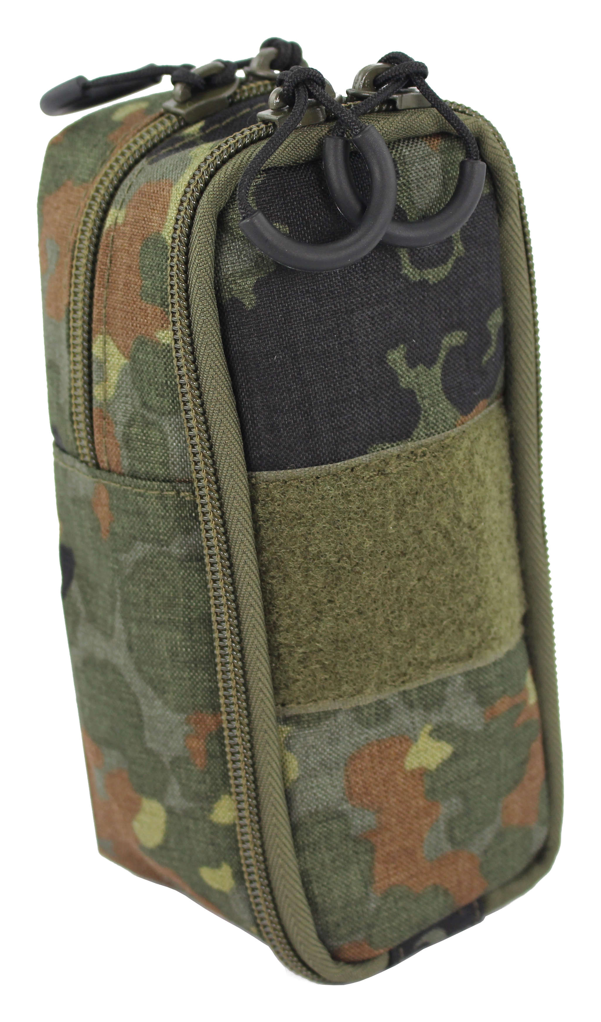 Accessory bag for technical equipment with two compartments and MOLLE