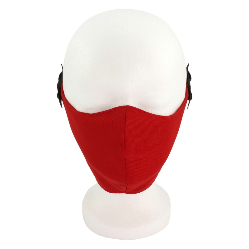 Mouth nose protection in red with insert for filter material