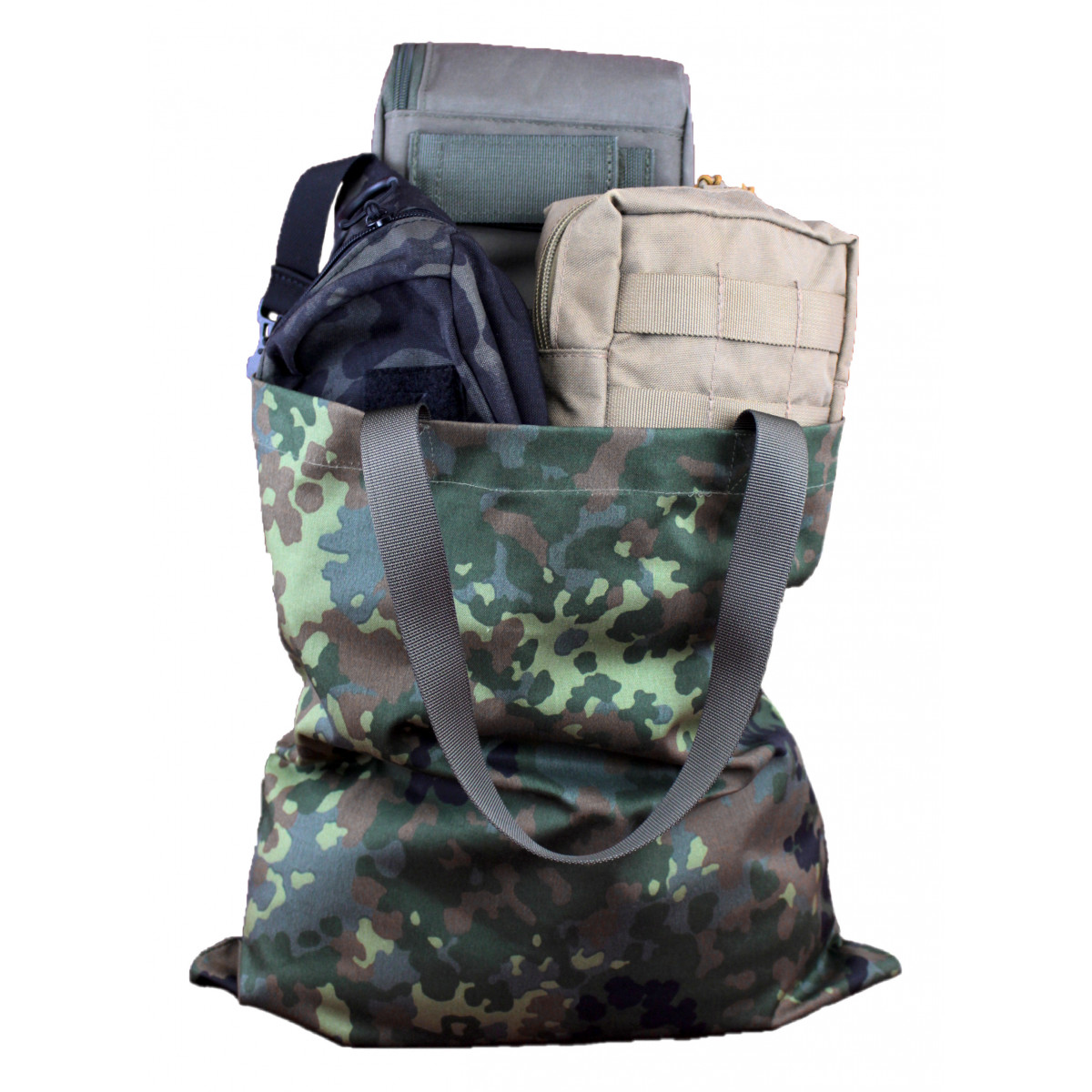 Einkaufstasche Flecktarn