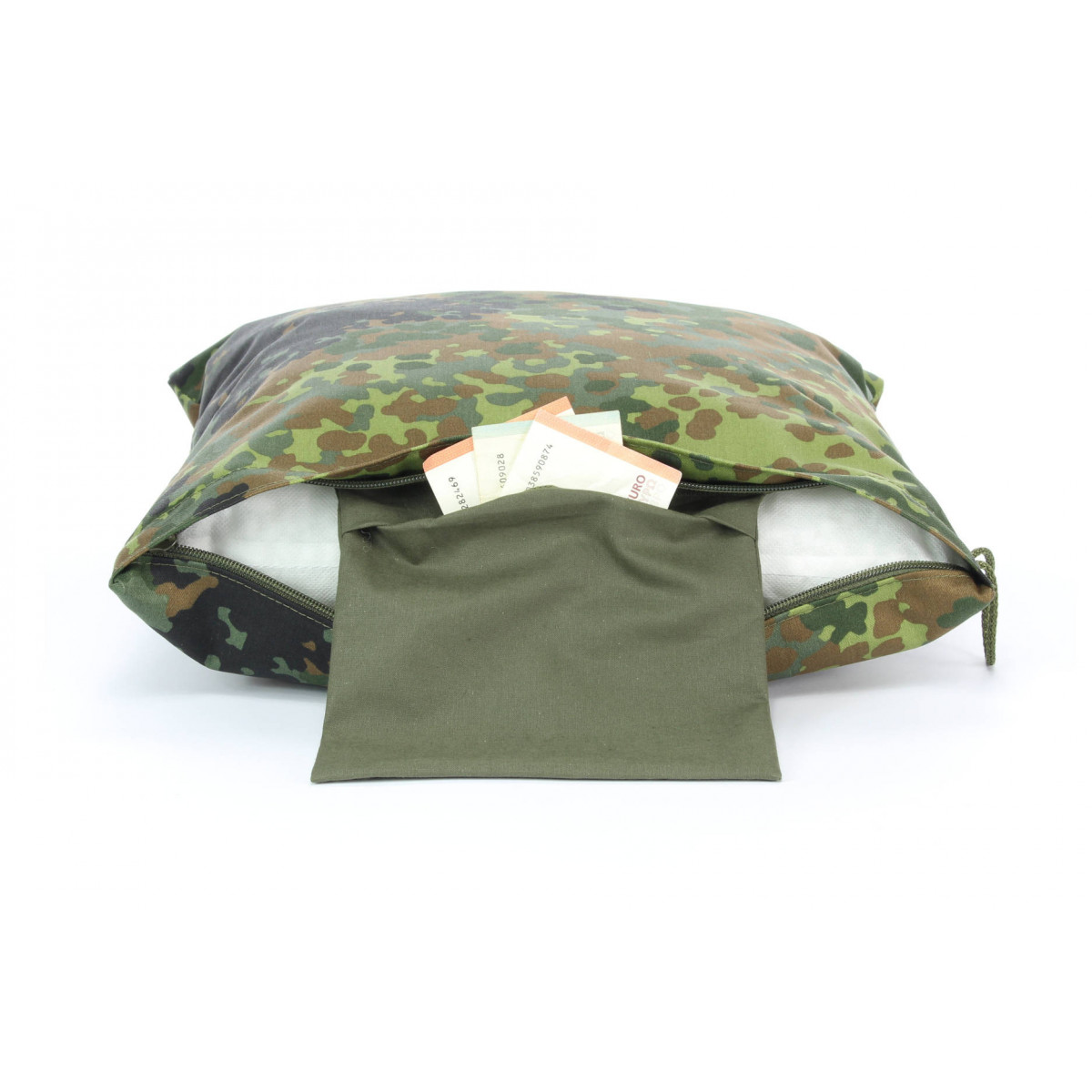 Tactical Kopfkissen 40x40cm flecktarn Innenfach 4295