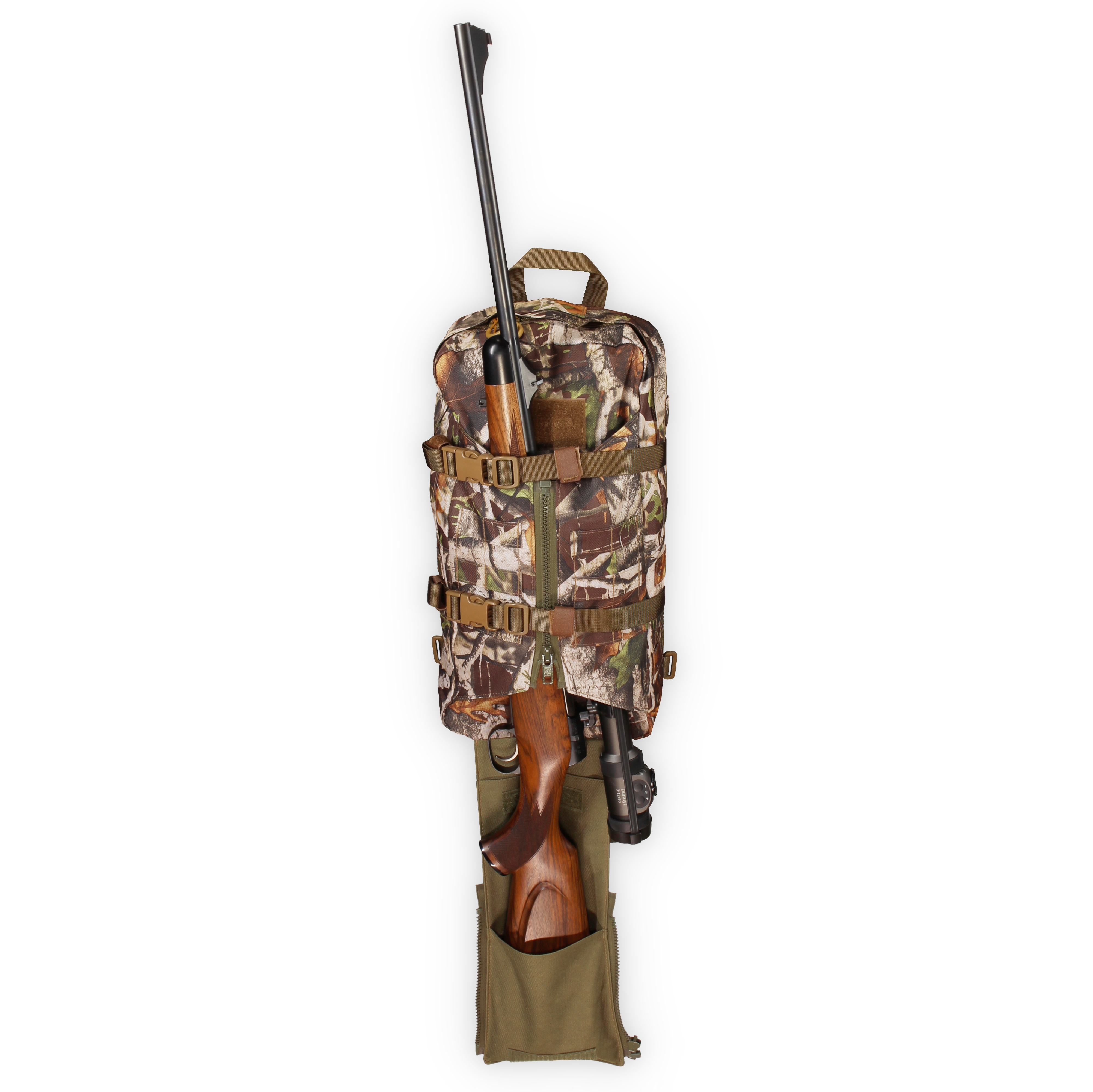 Front ohne Puppe: Jagd Master 13L – Gewehr montiert