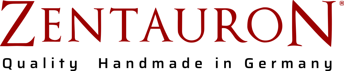 Zentauron Logo - Schriftzug mit Slogan für einen hellen Hintergrund